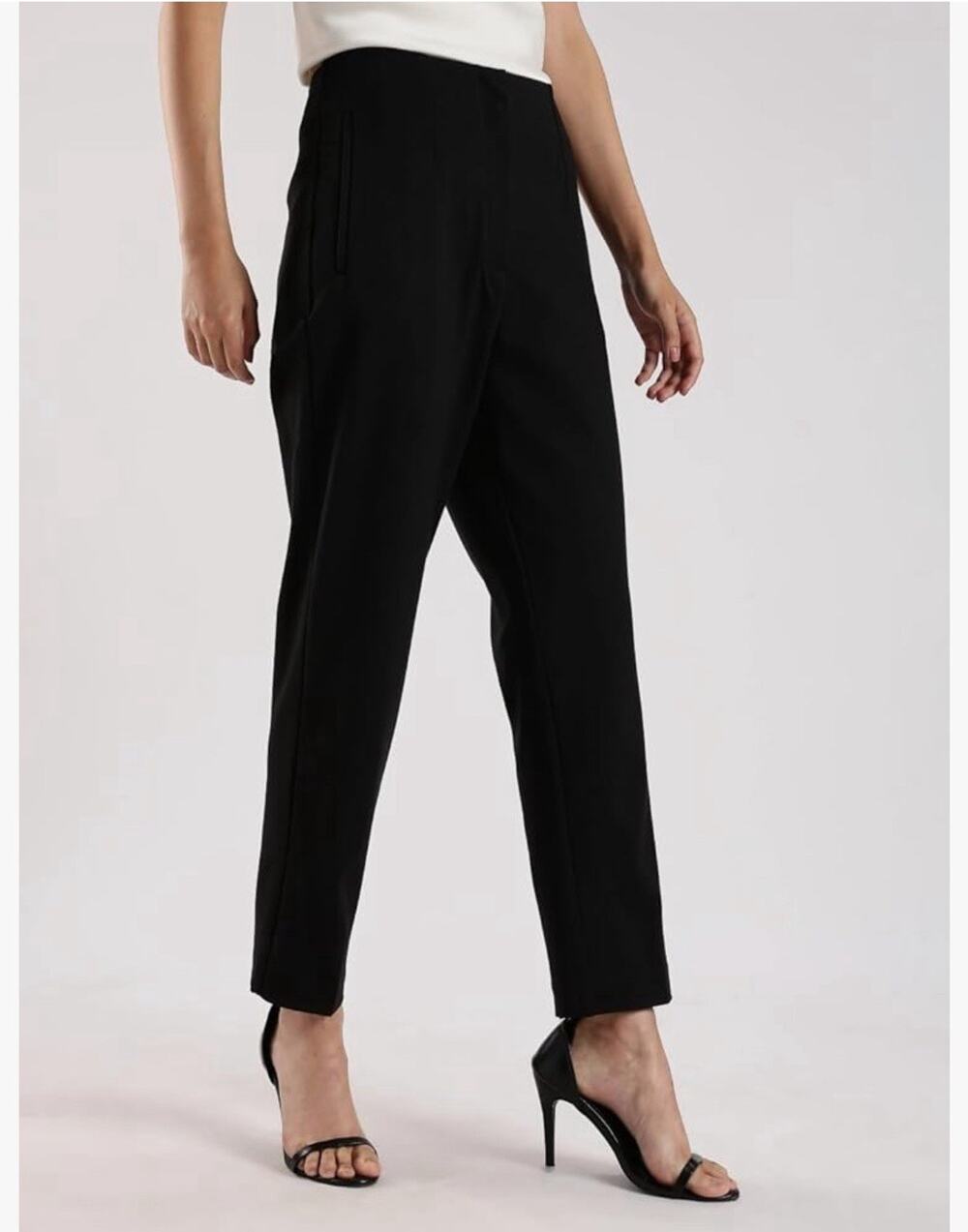 Calvin Klein Women's Ponte Cropped Straight-Leg Pants Black Size XLMSRP $89